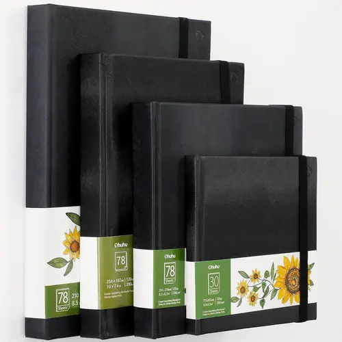 Ohuhu Marker Pads Art Sketchbook: 120 lb/200 gsm - 6.9" x 6.5" - 30 Sheets/60 Pages / 8.3"x8.3" - 78 Sheets/156 Pages - Specially Designed for Alcohol Markers - Marker Pad Series of Ohuhu