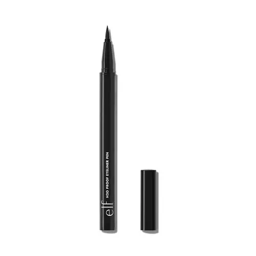 e.l.f. H2O Proof Waterproof Eyeliner Pen - Precision Felt Tip, Intense Pigment Quick-Dry, Smudge-Resistant Matte Finish, Cat Eye Wing, 2 Shades