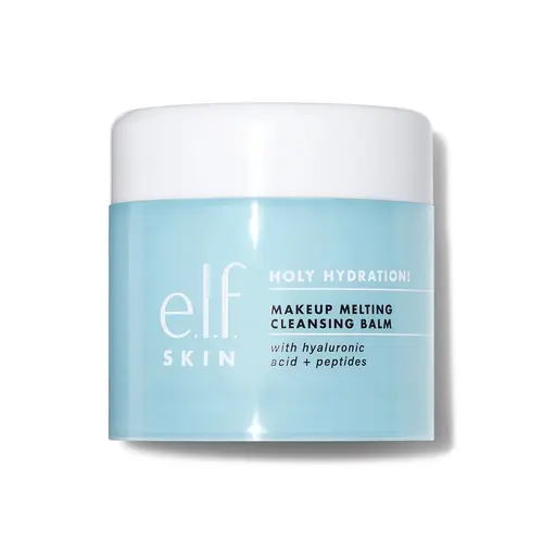 e.l.f. Holy Hydration! Makeup Melting Cleansing Balm for All Skin Types, Hydrating Makeup Remover w/ Hyaluronic Acid, Ceramides, Peptides 2oz. /56.5 G