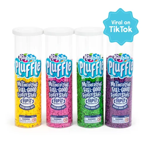 Educational Insights Pluffle Sensory Bin Toy – 2 Pack & 4 Pack, Non-Toxic, Slime Alternative, Ages 3+