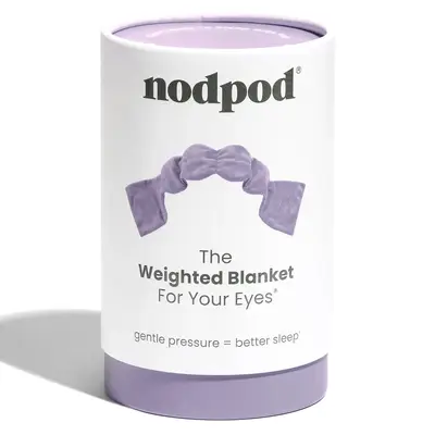 Nodpod Sleep Mask - The Weighted Blanket For Your Eyes, Calming Eyemask for Deep Sleep, Side-Sleeping Friendly, 100% Blackout, Patented Strap-Free Design