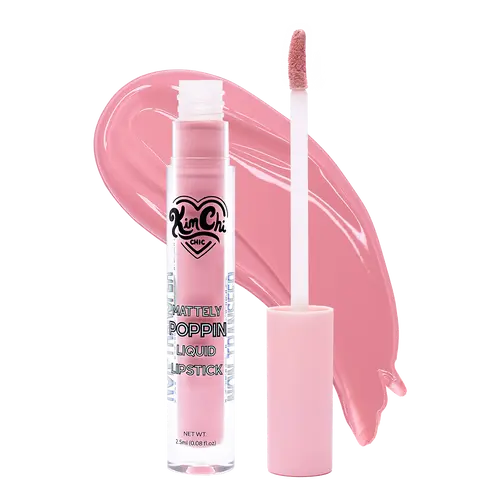 KimChi Chic Beauty Mattely Poppin Liquid Lipstick, Highly Pigmented, Long-Lasting Formula, 2.5ml (0.08 fl oz)