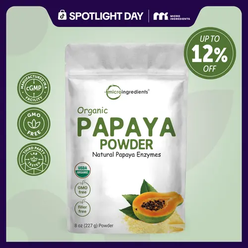 Micro Ingredients Organic Papaya Powder, 8 Ounce