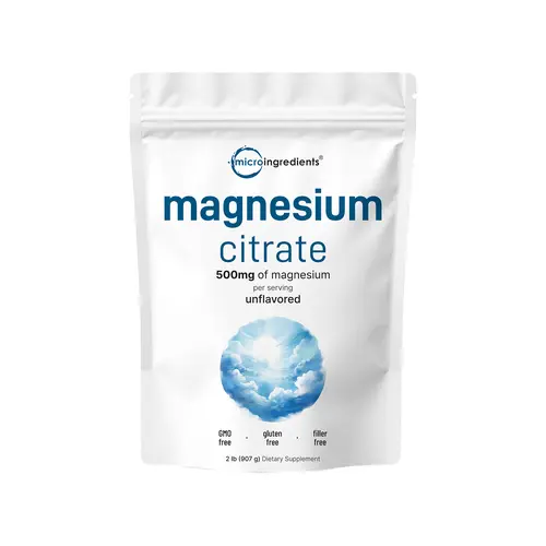 Micro Ingredients Magnesium Citrate Powder, 2 Pounds