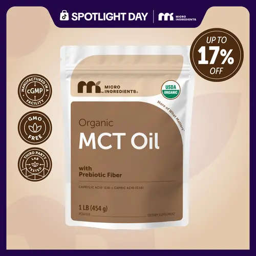 Micro Ingredients Organic MCT Oil Powder 1 Pound