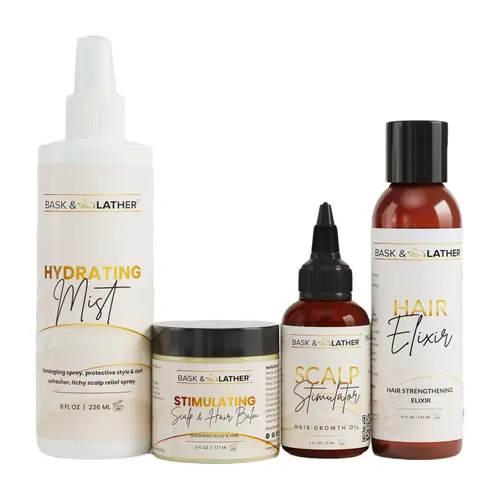 MOISTURIZE & SEAL BUNDLE- Hair Growth + Moisture + Length Retention Haircare
