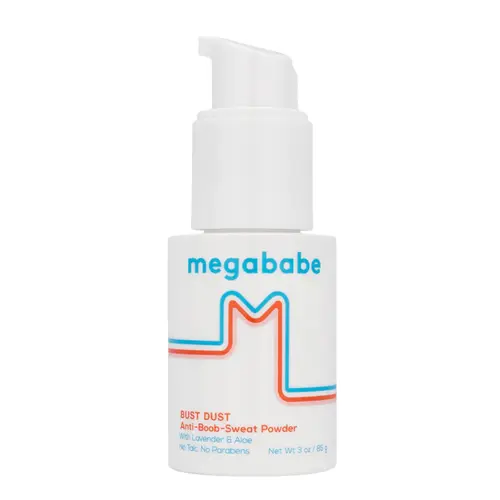 Bust Dust - Megababe Sweat Absorbing Body Powder | with Applicator Pump | Talc-Free, All Natural | 3 oz