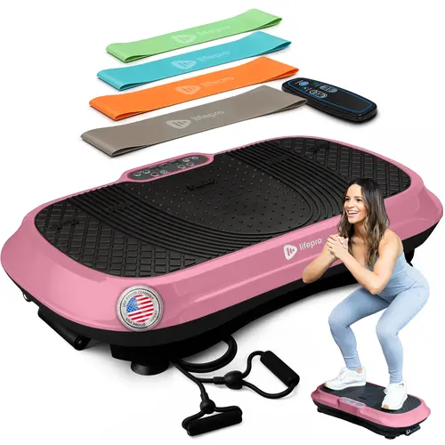LifePro Waver Slim Whole Body Vibration Plate – Home Gym Compact Fitness Equipment Accessories | Whole Body Work Out Vibration Platform Device | Ab and Glute Training Exercise |  FSA/HSA Eligible| 330lb Capacity | Lifetime Warranty