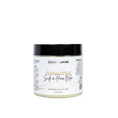 Stimulating Scalp and Hair Balm, Shea Butter and Mango Butter Blend for Moisturizing Haircare