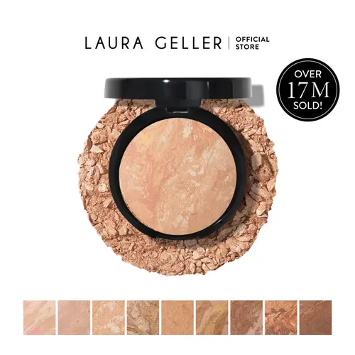 Laura Geller Baked Balance-n-Brighten Color Correcting Foundation for Sallow Skin Light to Medium Coverage Dermatologist-Approved Hypoallergenic - Flawless, Makeup