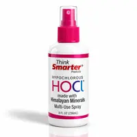 Think Smarter Products 8oz HOCl hypochlorous spray | multi-use spray with Himalayan minerals | fragrance-free daily spray