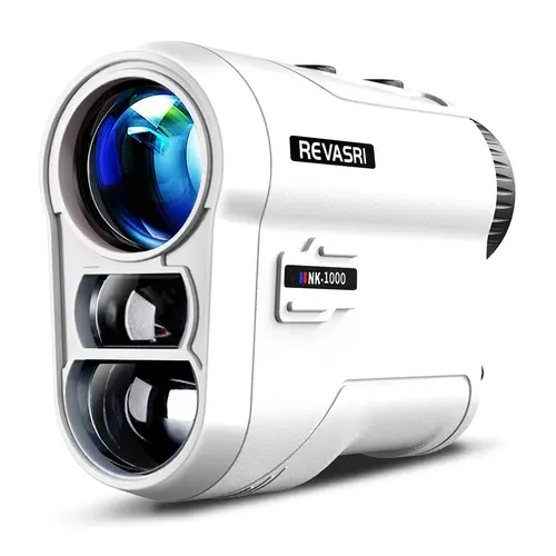 REVASRI Compact Laser Rangefinder - Golf Equipment, Golf Accessory with Slope, Flag Lock Vibration, Lithium Ion Battery, Tournament-Ready Rechargeable Design