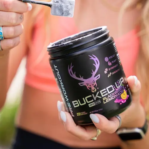 Bucked Up Original Formula Pre-Workout [30 Servings] Supplement for Serious Athletes with 200mg Caffeine per Serving Peach Pomegranate Flavor