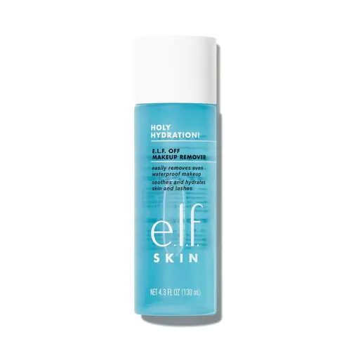 e.l.f. Holy Hydration! E.L.F. Off Makeup Remover – Makeup Remover for Eyes, Lips & Face with Hyaluronic Acid & Squalane, Gentle Makeup Remover