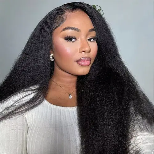 [Free Upgraded] ISEE HAIR Wear Go Kinky Straight 6*4 HD Lace Closure Wigs With Preplucked Natural Hairline #SoHoChic #TikTokShopBackToSchool