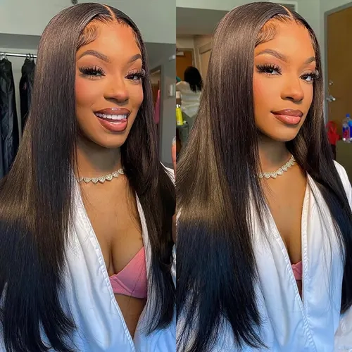 ISEE Wear Go Straight 6*4 Pre-Bleached Knots & Pre-Plucked Hairline & Pre-Cut HD Lace  Glueless Human Hair Closure Wig #SoHoChic #TikTokShopBackToSchool