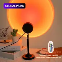 RGB Color-Changing LED Projector Night Light with Remote Control, Dimmable Ambient Light for Bedroom, Living Room and Home Decor, Led Decoration Lamp #GLOBAL PICKS