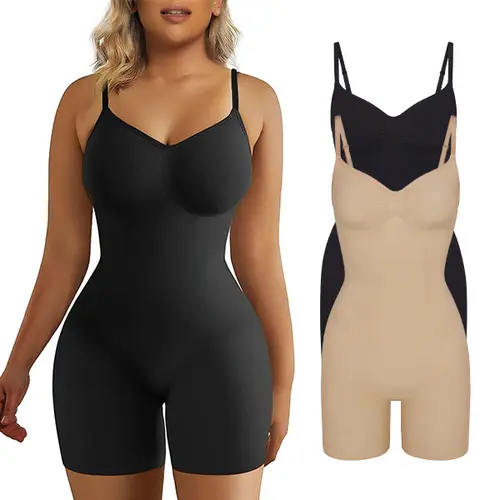 SHAPERX Women's Seamless Tummy Control Shapewear Bodysuit - Open Bust Bra, Booty Lift, Slimming Effect, Soft Elegant Fabric, Expandable Smooth Nylon, Invisible Under Clothes, Sport Casual Office Wear,sohochic