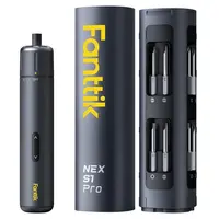 Fanttik S1 Pro 3.7V USB Rechargeable Cordless Electric Switchable Screwdriver - 2000mAh Batteries, Aluminum Alloy Build, Torque Control, 3 Settings, Max 6N.m, 16 S2 Metal Bits, Power Tool Compatible, Storage Case, Furniture/Desktop Tool, Boyfriend Gift, U