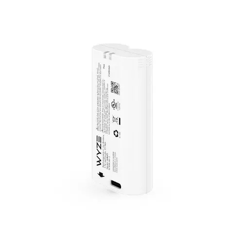 Wyze Removable Battery Pack (for Wyze Battery Cam Pro) — Rechargeable White Lithium Ion Battery, Wyze Camera Equipment Camera Accessories