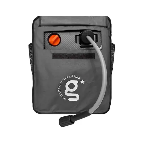 Giraffe Tools G20 Grandfalls Pressure Washer Protector Cover - Black, Waterproof, Anti-UV Resistant, for Pressure Washing, Wall Mount, 65ft Hose, Hose Storage, Mesh Pocket Stash Household Appliance Accessory, Rotating Bracket