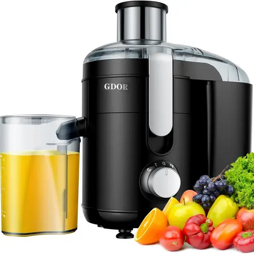800W Juicer with 3" Wide Feed Chute, Titanium Blades & Dual Speeds — Easy Juice Extractor for Fruits & VeggiesSummerVibes,home essentials,sohochic