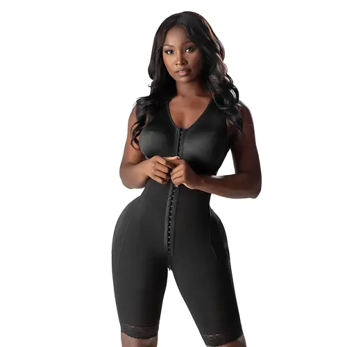 Fajas Colombianas Moldeadoras Stage 1 │ Colombian Faja with Built-in Bra │ Full Body Shaper Waist Sculpting │ Zero Glute Compression │ Powernet Tummy Control │ Butt Lifting Cut │ 3 Hook Levels │ Snatched Body