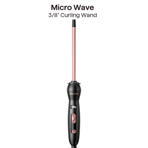 Wavytalk 3/8" Rotary Curl Wand - Professional Hair Styler with Curling Rod, Waver Iron & Beauty Products for Styling Needs, Hair Curling Rod