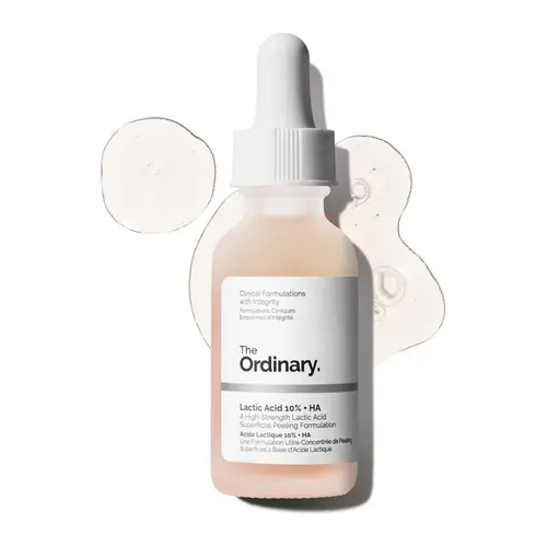 The Ordinary Lactic Acid 10% + Hyaluronic Acid 2%, High-Strength Exfoliating Serum for Smoother, Brighter Skin, 1 Fl Oz