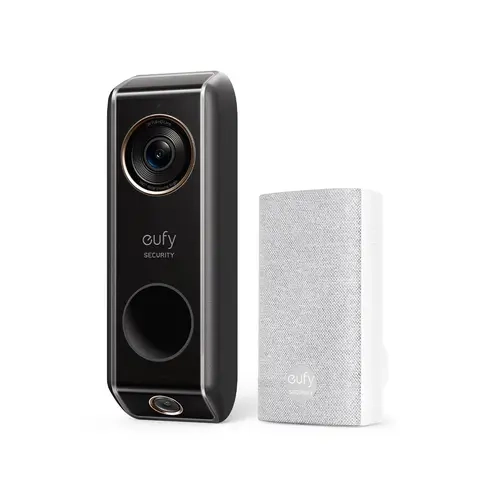 eufy Security Video Doorbell (Wired) S330 with Chime, Dual Cam, Delivery Guard, Security Camera, 2K with HDR, No Monthly Fee, 16-24V, 30VA, homebase NOT Supported, Motion Only Alert,sohochic