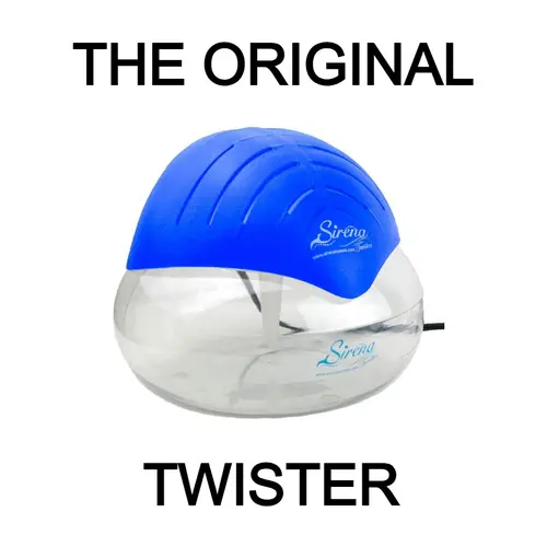 Sirena Twister Blue Original Air Purifier with Water Filter, Essential Oil Aromatizer, LED Nightlight, Home Decor, Household Items, Apartment Stuff for Home, Office Smoke & Pet Odors