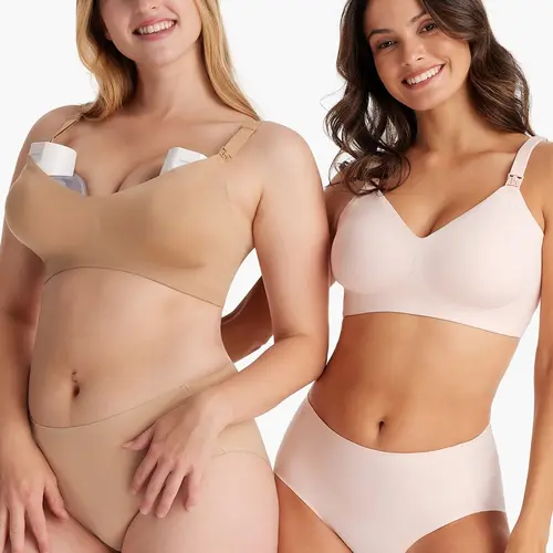 Momcozy YN21 Seamless Nursing Bra | Size Up Recommended | Ultra Soft Wirefree | Natural Shape Support | Nursing + Pumping + Sleep Bra, Mom stuff, Maternity clothing, postpartum essentials, pregnancy stuff