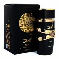 Lattafa Asad Men's Luxurious Alcohol-Based EDP Perfume (3.4Oz/100ml) - Spicy Woody Cedarwood Fragrances, Bold Confident Men's Stuff, Ideal Anniversary Gifts for Him, Cool Fragrance Presents for Guys