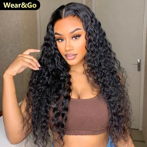 [NEW IN] OQ HAIR Water Wave Pre Bleached Tiny Knots Pre Cut Lace 7x5 HD Wear Go Glueless Wigs Human Hair Wigs For Beginners #SohoChic #TikTokShopBackToSchool
