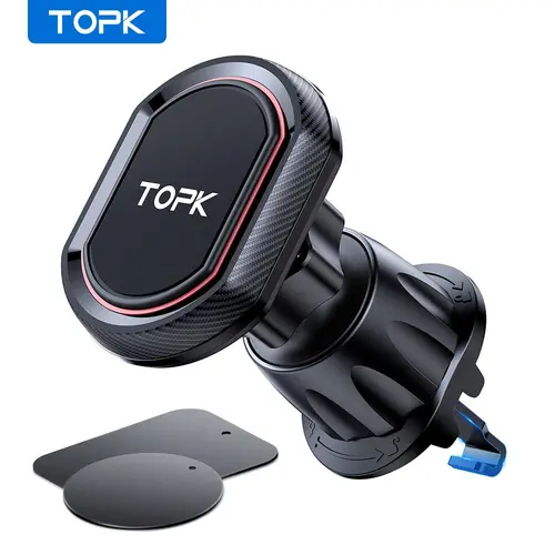 Magnetic Phone Mount Holder, Universal Smartphone Stand with Strong Magnet, Phone Support for Car Vents & Navigation, Car Accessories, Cell Phone Mounts