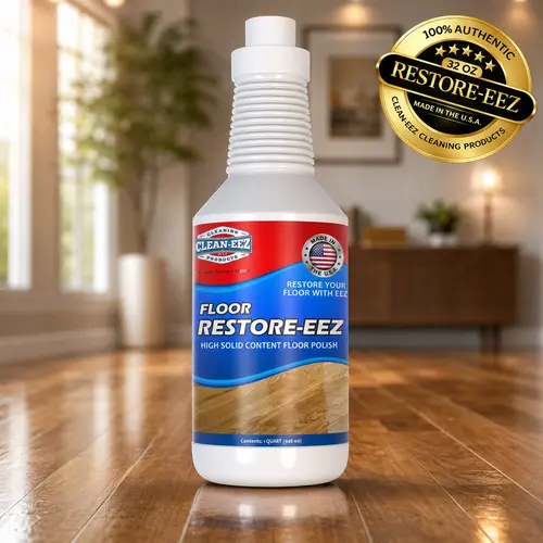 Floor Restorer & Polish for Wood, Laminate, Vinyl & Bamboo, Hides Scratches, Streak-Free Shine | Clean-eez