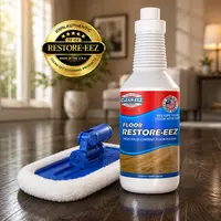 Restore-eez | Floor Restorer & Polish with Applicator for Wood, Laminate, Vinyl & Bamboo, Hides Scratches, Streak-Free Shine | Clean-eez