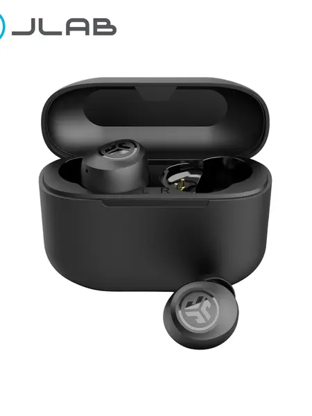 JLab GO POP+ True Wireless Earbuds with 35+ Hour Playtime Dual Connect IPX4 Sweatproof Fast Charge 10 Minutes for 1+ Hour Playtime Rechargeable Bluetooth 5.3 Headset
