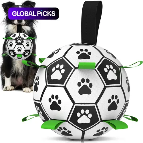 Herding  dogs balls  durable dog Soccer ball with 9 Grab tabs for outdoor & water play, perfect gift for pets