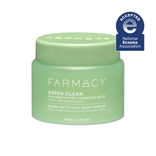 Farmacy Beauty Green Clean Fragrance-Free Plant-Based Makeup Cleansing Cream - Gentle Adult Sensitive Skin Facial Cleanser with Papaya-Infused Sunflower Oil, Biobased Botanical Extracts, 99% Longwear Lift for Foundation, Mascara & SPF