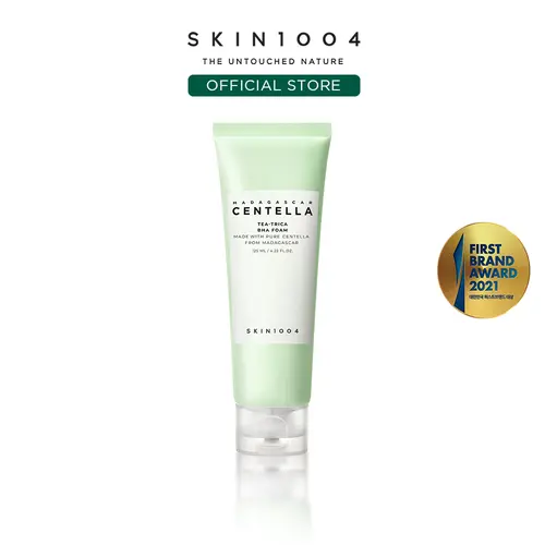 [SKIN1004 Official Shop] Tea-Trica Bha Foam 4.23 fl oz. (125ml) - Cleansing Foam for Acne-Prone Skin, Mild and Sensitive Facial Skincare