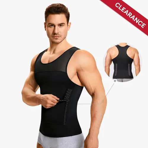 【Only Big Size】Men's  Waist Reducing Shapewear Tummy Control Shapewear  Waist Trainer Comfy Stretchy Waist High Stretch Shapewear dealsforyoudays