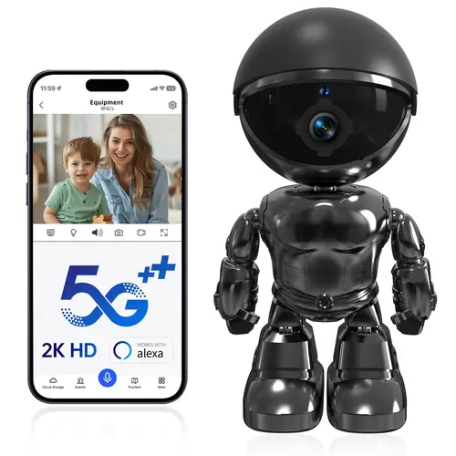 3MP Home Security Indoor Camera with Motion Detection and AI Human Detection Cable, Wifi Indoor Camera, Wi-Fi