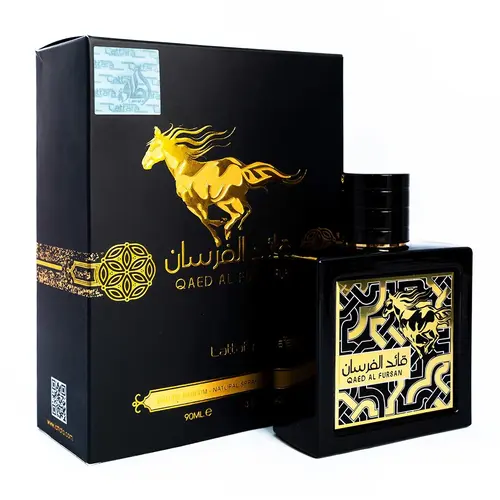 Lattafa QAED AL FURSAN Men's Cologne - 3.04 Oz (90ml) Premium Aromatic Woody Arabian Perfume, Long-Lasting Scent, Daily Wear, Father’s Day Gift for Him, Single Item, Aromatic Woody Fragrance, Arabian Scent