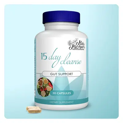 15 Day Cleanse - Gut and Colon Support | Caffeine Free | Advanced Formula with Senna, Cascara Sagrada, & Psyllium Husk | Non-GMO | 30 capsules