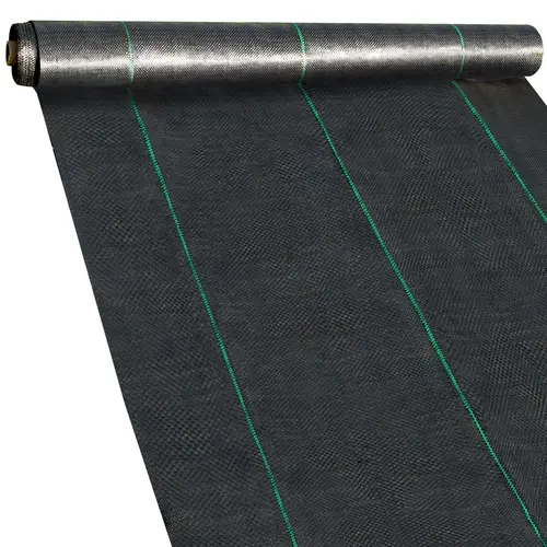 【toolupgrade】VEVOR 6.5FTx300FT Premium Weed Barrier Fabric Heavy Duty 3.2OZ, Woven Weed Control Fabric, High Permeability Good for Flower Bed, Geotextile Fabric for Underlayment, Polyethylene