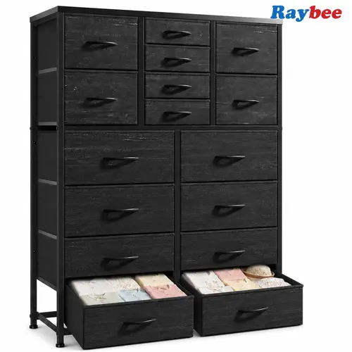 【Budget-Friendly Homehacks】Raybee 16 Deep Drawers Tall Dresser for Bedroom, Extra Large Fabric Chest of Drawers with Steel Frame, Wide Clothes Storage Tower Organizer Unit for Closet, Dorm, Living Room, Space Saving Vertical Furniture, #Backtoschool