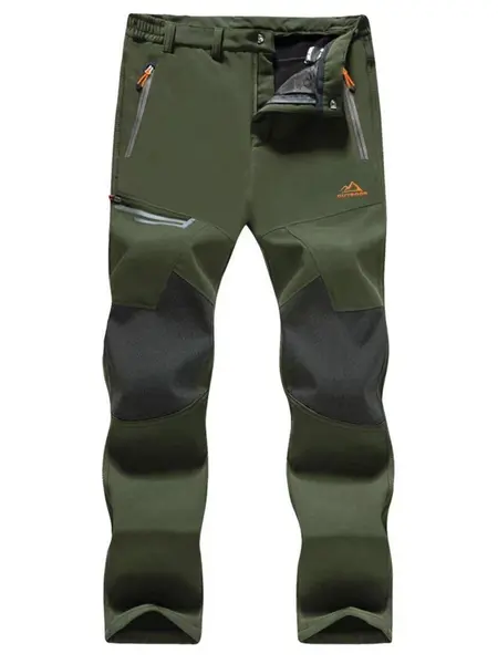 MAGCOMSEN Men's Winter Fleece-Lined Snow Pants, Water-Resistant, 4-Zip Pockets, Athletic, Ripstop Knees Handle Rough Trails, Knee Reinforcement for Skiing, Snowboarding, Working Outdoor Use,sohochic
