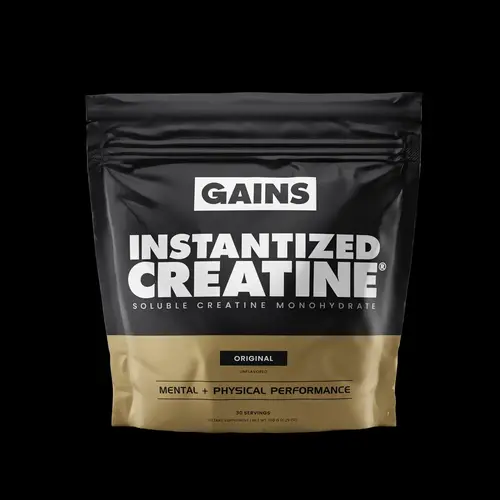 GAINS Instantized Creatine Supplement Powder - Gym, Stamina Muscle, Health Fitness & Training Support - No Clumps, No Grit, Delicious Fast-Dissolving for Strength & Performance - Sour Gummy, Blue Raspberry, Sweet Lemonade & More, Gym Supplements