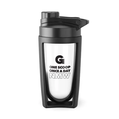 Portable Stylish Reusable Shaker Bottle, BPA-Free Kitchenware Drinkware Tumbler for Water & Beverage Mixing, Round